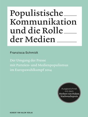 cover image of Populistische Kommunikation und die Rolle der Medien